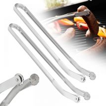 Serbia - 2PCS)Pince Barbecue Roulette, Pince Retourne Saucisse, Pince Barbecue Longue 39.5cm, Pince Cuisine Inox, Pince à Grillade, Pince a Barbecue,