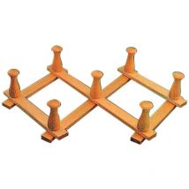 2blister Blister Appendiabiti Trattato A 7 Ganci Naturale