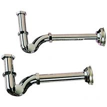 2BLISTER blister sifone a 's' in ottone cromato gr. 1'