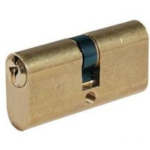 2PZ cilindro infilare ovale ottone lucido 2302 - MM.60 centrato (30+30)