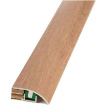 2PZ profilo curvo con base per laminato e parquet 'uni rivestito rovere scuro