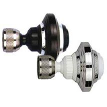 2PZ rompigetto doppio snodo a vite de luxe con doccetta 2585 - ART.2585/5S cromato/nero