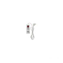 GSC - 2T Standard-Serie Mehrfachsockel mit Schalter (3 x 1,5 mm), 1,5 m, Weiß