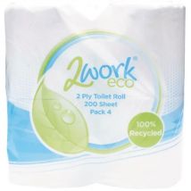 2 Ply Recycled Toilet Roll - KF03809 - 2work