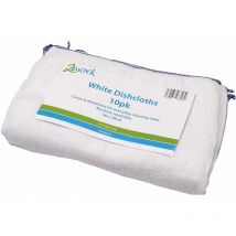2work - White Dishcloth 300X400Mm Pk10 - CPD30019
