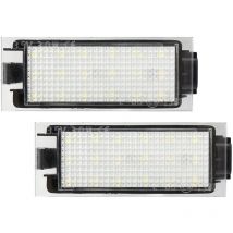 2x 18 SMD LED Number License Plate Lights For Renault Megane MK2 MK3 Clio Twingo