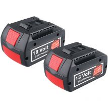 Pdstation - 2X 5.0Ah pour Bosch 18V Professional System Batterie gba gsr gsb BAT618 BAT609 BAT620