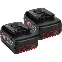 Powerwings - 2X 5Ah Akku für Bosch 18V Professional gba gsb gsr BAT609 BAT609G BAT618 BAT620 BAT622, 18 Volt 5,0 Ah Lithium-Ionen Ersatzakku für