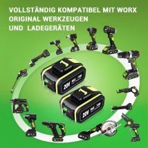Pdstation - 2X 7.0Ah Ersatzakku WA3553 für Worx 20V Akku-Elektrowerkzeuge WA3551 WA3572 WA3553 WX390 WX176 WX178 WU268 WX166.4 WX372.1 WX800 WG259E