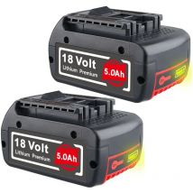 Pdstation - 2X 5.0Ah pour Bosch gba 18V batterie de rechange Professional gsr gsb BAT618 BAT609 BAT620