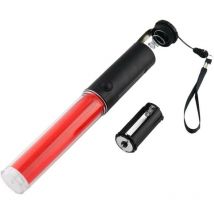 2x Bâtons Lumineux Fluorescents Fluo Lumineux Couleur Rouge en Plastique Durable pour Signalisation Routière,