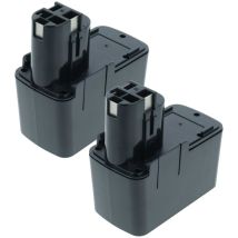 Vhbw - 2x Batteries compatible avec Bosch gsr 12VES-2, gsr 12VES-3, gsr 12VET, gsr 12VPE-2 outil électrique (3000mAh NiMH 12 v)