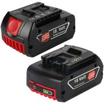 Powerwings - 2X Battery 18 v 5,0 Ah for Bosch 2607336092 2607336236 BAT619 2607336169 BAT609G 2607336170 2607336 235 2607336091 BAT609 BAT618 BAT618G