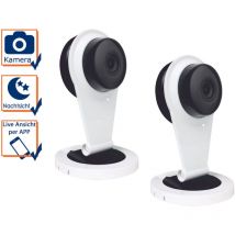 2x Überwachungskamera mit Aufzeichnung Elro Smart Home Alarmanlage AS8000 App