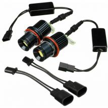Rosemary - 2X blanc 80W led Angel Eyes ampoule de marqueur d'anneau Halo pour bmw E39 E60 E53,
