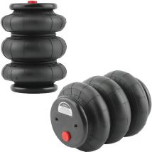 2x Borsa a sospensione pneumatica Triple Bellows 2600LBS Per Light Duty