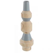 2x Bougie wien bleue D.9.2x32h en bois