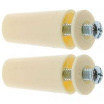 Cyclingcolors - 2x Butée d'arrêt de lame finale de volet roulant cône Ø22mm longueur 40mm en pvc avec rondelle et vis Store Fenêtre Enroulement