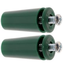 Cyclingcolors - 2x Butée d'arrêt de lame finale de volet roulant cône Ø22mm longueur 40mm en pvc avec rondelle et vis Store Fenêtre Enroulement