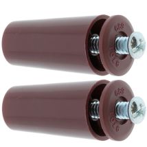 Cyclingcolors - 2x Butée d'arrêt de lame finale de volet roulant cône Ø22mm longueur 40mm en pvc avec rondelle et vis Store Fenêtre Enroulement