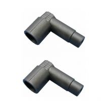 2x Cache cosse 90° pvc noir 14mm Connecteur Batterie Anti parasite Protection câble Borne