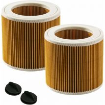 2X Cartouche Filtre Compatible Karcher Aspirateur Wd2 Wd3 Mv2 Mv3 Remplacement Original 6.414-552.0