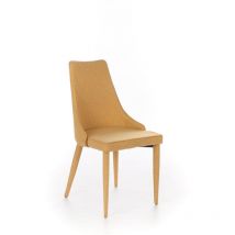 Webmarketpoint - Myriam - Chaise en tissu jaune 2 pcs