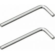 2x clé allen 7mm en forme de l longueur 100mm acier meuble clef 6 pans creux chc M7 hexagonale