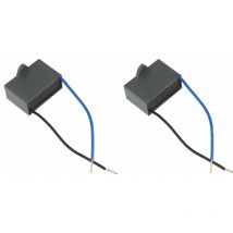 Cyclingcolors - 2x Condensateur CBB61 4uF 450V 2 fils 100mm moteur électrique démarrage compresseur pompe à eau