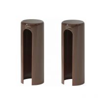 2x Couvre gond cache paumelle pour fenêtre porte portail en plastique Cache Charnière Capuchon Protection Tube Meuble Douille Décorative Fiche