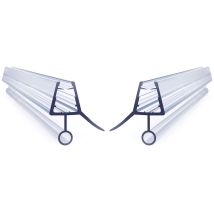 Boromal - 2x Duschdichtung 5mm für Duschtür Duschwand Dichtung Duschtürdichtung Dichtungen Ersatzdichtung Dusche Dichtlippe 6mm Glastür 60cm