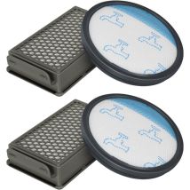 2 Kit De Filtres Hepa Pour Rowenta/moulinex/tefal Compact Power Cyclonic Aspirateur Ro3731ea Ro3753ea Ro3786ea, Filtre De Rechange Accessoires 