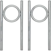Baumarktplus - 2 x Fahrradanlehnbügel 116,5 x 52,5 cm Stahl feuerverzinkt ø 50 mm Einbetonieren Fahrradständer Parker Typ o