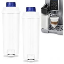 2x Filtre à eau pour Delonghi compatible pour DLSC002 ECAM ETAM EC800 avec charbon actif pour 60 litres d'eau