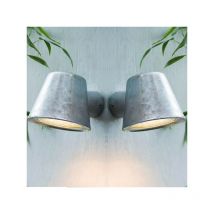 Garden Trading - 2x St Ives Mast Nautical Mains Garden Wall Light Galvanised Steel