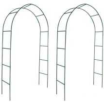 Bonnevie - 2x Garten Rosenbogen Torbogen Rankgitter Rosensäule CFW553234
