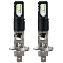 2x H1 6000k Super Bright White 6000lm Drl led Kit faro abbagliante Ulisem