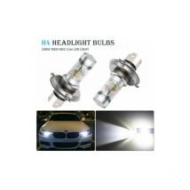 2x H4 led 100W 20SMD Super Brillant Brouillard Lampe led Blanc 6000K