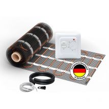 2x Heizmatten Warmon classic light 100 W/m² (8+7 m²) inkl. ts 25 Raumthermostat Analog - 15 m²