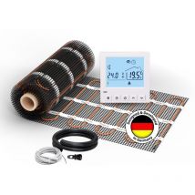 2x Heizmatten Warmon classic light 100 W/m² (8+7 m²) inkl. ts 50 Thermostat digital weiß - 15 m²
