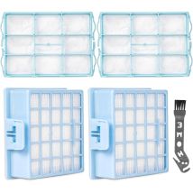 2x Hepa Filter+2x Motorschutzfilter Für Siemens Synchropower Vs06g Vs06b Vs06c Vsz3(z3.0) Serie Vsz31423 Vsz31455 Vs06g2410 Vsz3xtrm11, Geeignet Für 