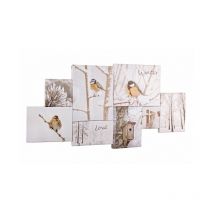 2x Impression Sur Toile Paysage Enneigé 80X40