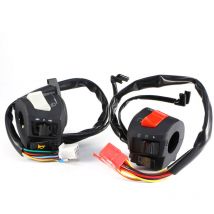 Jeffergarden - 2x interrupteur de commande de clignotant de klaxon de guidon de moto universel 7/8 ''