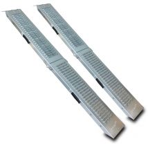 2x Klappbare Auffahrrampe 180 cm Stahl 200 kg Auffahrschiene Motorradrampe - Bituxx