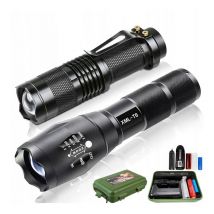 2x LAMPE DE POCHE LED Tactique CREE XM-L T6 et Q5 ZOOM