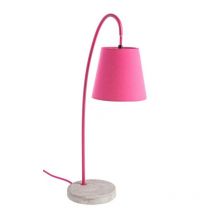 Iperbriko - 2x Lampe de table parabole fuchsia 30x15x54h en métal