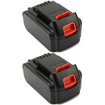 Trade-shop - 2x Li-Ion Akku für Black & Decker 18V / 20V Elektrowerkzeuge - ersetzt BL1518, BL2018, BL1518-XJ, BL2018-XJ, BL3018, BL4018, BL3020