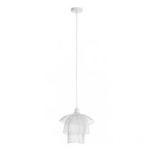 Iperbriko - 2x Lustre blanc h26 30x29x26 cm en bois