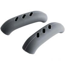 Northix - 2x Manici per pentole in Silicone - Grigio