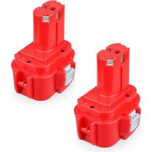 2X Ni-MH 9.6V 4.8Ah Ni-Mh Batterie Compatible avec Makita Batterie 9100 9134 9135 PA09 9100 9120 9122 9133 9135A 192638-6 pour Makita 9100